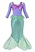 HenzWorld Little Girls Dresses Mermaid Costume Fancy Princess Birthday Gift Halloween Cosplay Christmas Xmas Party Outfits Sequins Ruffle Patchwork Tails Skirt Clothes Kids Outfit 5T 4-5 Years