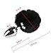 Beauty7 Rabbit Bunny Tail Anal Plug Starter Trainer Kit Set Medical Grade Stainless Steel Hypoallergenic Anus Butt Women Men Fetish Sex Toys (Black,L)thumb 1