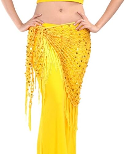Bywen Belly Dance Tassel Fringe Waist Scarf Hip Scarf