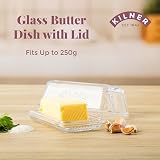 Kilner Butter Dish 250g Capacity - Durable Sodalime Glass BPA Free Dishwasher view 2