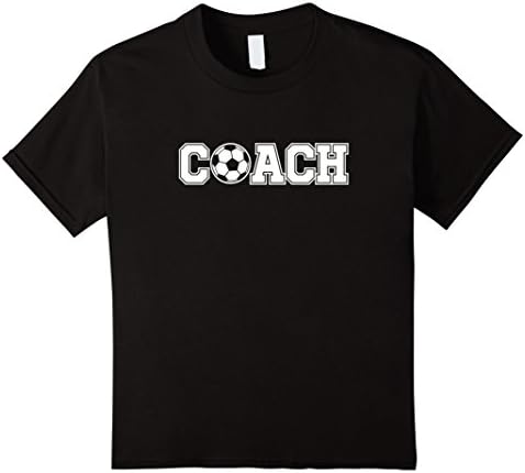 Kids Soccer Coach Shirt Sports Coaching Staff Head Coach Tees 10 Black