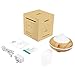 AUKEY Essential Oil Diffuser 200ml Electronic Aromatherapy humidifier with Color Changing Lights and Auto Shut-off Function, Light Brown