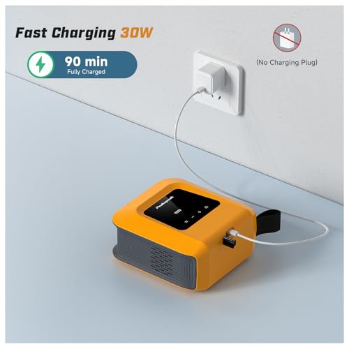 Peakspeak 20PSI Electric Paddle Pump - Rechargeable, Intelligent Inflation/Deflation - Automatic Shut-Off for SUP Boards, Kayak, Wings, Kite, Tent, Mattresses