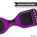 cho Electric Hoverboard Smart Self Balancing Scooter Hover Board Built-in Speaker LED Wheels Side Lights for Kids- Safety Certified (_Chrome Purple)