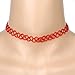 Tpocean 24 PCS Choker Necklaces Rainbow Rubber Gothic Tattoo Henna Stretch Elastic Colorful Chokers Set for Women Girls Teen 90s