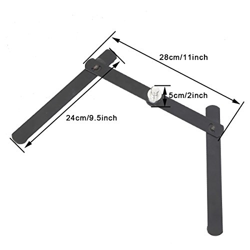 Portable LED Ring Light Desktop Stand Support Cellphone Bracket for Make up, Selfie, Live Webcast, Youtube, Facebook, Ins, Photography Video Shooting - Black