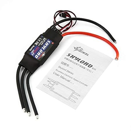 WEIWEITOE-DE Skyload 100A 2-6S Lipo Brushless ESC Electronic Speed Controller ESC with 5V UBEC for RC Drone Airplane Fixed Wi