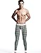 SEOBEAN Low Rise Mens Underwear Pants Long John Grid Cotton 2272