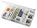 ArtBin 600 IDS Box with Dividers - Shatter Proof Art & Craft Storage Box, 11 x 6.5 x 1.75 in., Translucent