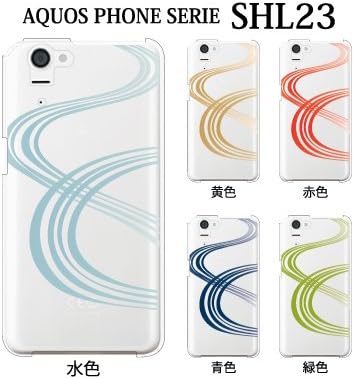 Amazon 和柄 流れ 水色 Au Aquos Phone Serie Shl23 ケース カバー Plus S ケース カバー