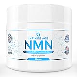 NMN Supplements, NMN Nicotinamide Mononucleotide, Nad Booster By Infinite Age  NMN Powder 15 GRAMS (Per Jar) For Anti Aging, Brain Function, Stress, Health, Energy. NMN Molecule Supplement