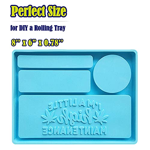Vusnud Rolling Tray Molds, Silicone Resin Epoxy Mold for Making Resin Trays, Large Resin Mold