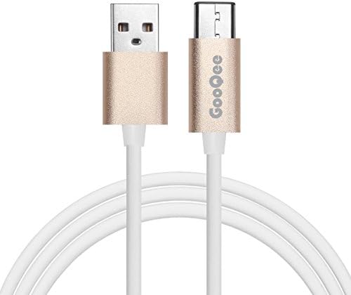 GooQee Universal USB 3.1 type C to USB 2.0 Male Sync Charging Cable Cord for USB Type C Devices Including New Macbook, Google Nexus 5X 6P, Nokia N1 Tablet and More(USB C to USB 2.0 Golden 3.3ft 1m)