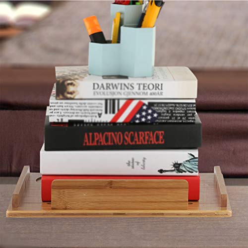 Bedside Table Caddy, Bamboo Nightstand Bed Shelf, Bedside Organizer Tray for Bunkbed with Cup Holder & Cable Slots (Include Watch Headset Stand)-Beebo Beabo - Thumbnail 6