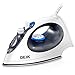 Deik Iron, Steam Iron, 1500 Watt Dry and Steam 2 in 1 Clothes Iron, Anti-drip Nonstick Stainless Steel Iron with Steam Control and 8' 360-degree Swivel Cord, Automatic Shut off, Self- Clean