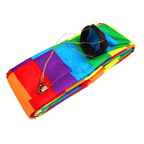 Jili Online 33ft Long Tube Kite Tail Kids Gift Kite Accessory Rainbow Nylon Kite Tail Stunt Kite Flying Smoothly Outdoor Toys
