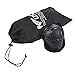 Sports Protective Gear Safety Pad Safeguard (Knee Elbow Wrist) Support Pad Set Equipment for Kids Roller Bicycle BMX Bike Skateboard Protector Guards Pads(Black)