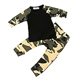 AMA(TM) Baby Girls Boys Kids T-Shirt Top+Long Pants Outfit Clothes Set