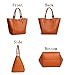 Obosoyo Women's Waterproof Handbags ladies Synthetic Leather Tote Shoulder Bags Fashion Travelling Mommy Soft Hot Brown