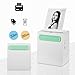 Aibecy PeriPage A8 Portable Mini Pocket Wireless BT Thermal Printer Power Bank Function Clip Design Receipt Label Memo Sticker AR Photo Picture Printer for Android iOS Smartphone Windows, 304DPI