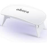 ohora Care LED Lamp for Semi Cured Gel Nail Strips - 6W Max, 2 Timers (45s / 60s), Portable Lamp for Curing Gel Nail Art, For Gel Stickers and Strips Only