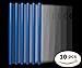 Plastic File Folder 10mm Sliding Bar Report Covers, 40 Sheet Capacity, Transparent Resume Presentation File Folders Organizer Binder for A4 Size Paper, 10 Pcs