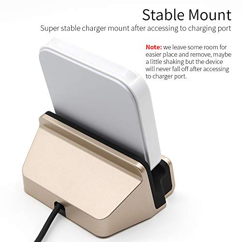 Square Card Reader Charger Dock, Boomba Charging Station Compatible with Square Card Reader (Gold)