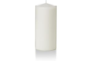 yummi 3" x 6" White Round Pillar Candles - 3 per Pack