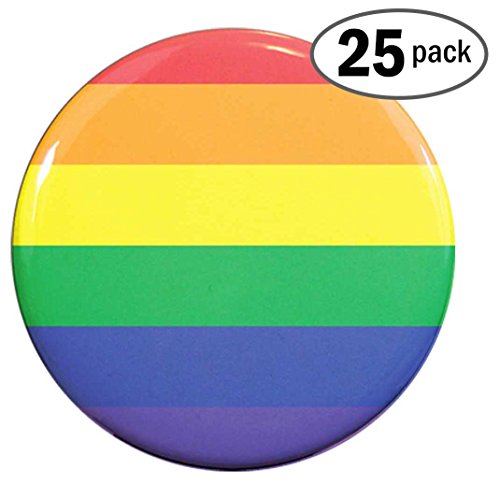 Henry the Buttonsmith Rainbow Flag 1.25" 25-Button Set (25)