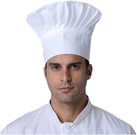 VMANNER Chef Hat Adult Adjustable Elastic Baker Kitchen Cooking Chef Cap One Size Multi Color