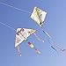 Mint's Colorful Life Design Your Own Kites Kits for Kids Kite Game Party Favor Pack, DIY Blank White Kite Set to Decorate,Painting and Coloring Their Own Creation (2 Diamond&1 Delta)