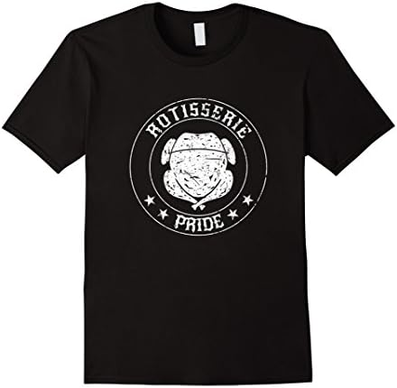Mens Rotisserie Pride Chicken Wings Thanksgiving T-shirt XL Black