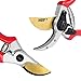 Top Hand Pruners 8.5” Heavy Duty Garden Pruner with Titanium Blade, Dropped Forged Steel Adjustable Latch For Smaller Hands, Durable & Long Lasting Garden Shears, Professional Quality Bypass Pruners