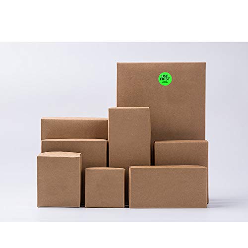 Hybsk Fluorescence"USE First" Trilingual Removable Label 1.5 Inch Total 500 Labels Per Roll (Fluorescence Green) - Thumbnail 3