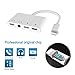 Audio Charging Adapter Micro USB Audio Charging Converter 4 in 1 Audio Charging Splitter with Dual 3.5mm Headphone Audio Port and Dual Micro Charging Port Compatible for Phone Pad Support iOS 12thumb 2