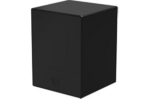 Ultimate Guard Boulder Solid 100+, Deck Case for 100 Double-Sleeved TCG Cards, Black, Secure & Durable Storage for Trading Card Games, No Transparency