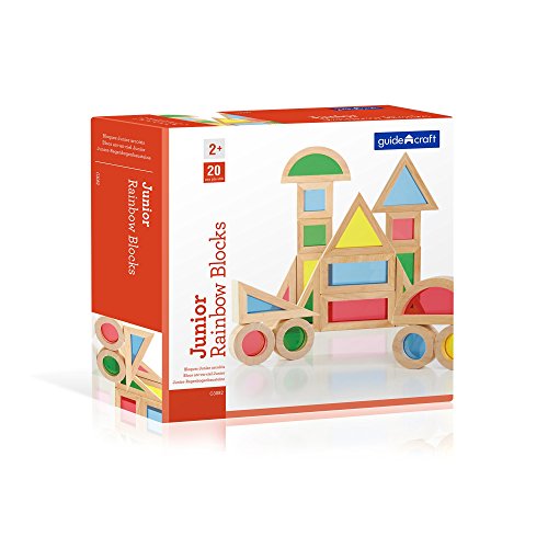 Guidecraft Jr. Rainbow Block 20 Piece Set