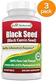 3 Pack - Best Naturals Black Seed Oil 500 mg 90 Softgels (Total 270 Count)