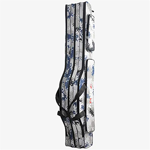 PQXOER Angeltasche Klapp Angelrutenetui Angelrute Aufbewahrungstasche Angelrutenetui, Tragbare Angelausrüstung Organizer…