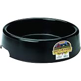 Little Giant&reg; Plastic Pan Feeder | Durable &amp; Versatile Short Livestock Feeding Pan | Plastic Pan Feeder | 3 Gallon