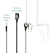 2Pack Stereo Acoustic Hollow Air Tube Anti-Radiation in-The-Ear Headphone with Line Microphone 3.5mm Jack Headset Compatible with iPhone Samsung LG Moto Xiaomi Hawei ZTE BlackBerry Mobile Phones