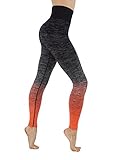 CodeFit Yoga Power Flex Dry-Fit Pants Workout Printed Leggings Ombre Print S-XXXL