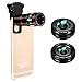 camera lens 4 in 1 10x Zoom Telephoto + Fish Eye + Wide Angle + Macro Clip on Cellphone Lens Kits For iPhone 6S 6, Samsung, HTC, Ipad, Tablet, PC, Laptops
