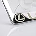 100% Stainless Steel Lexus Laser Engrave Chrome Mirror Polish License Plate Frame Holder with Logo Steel Screw Caps