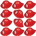 Adorox 12 Pcs Firefighter Chief Soft Plastic Hat Party Favor