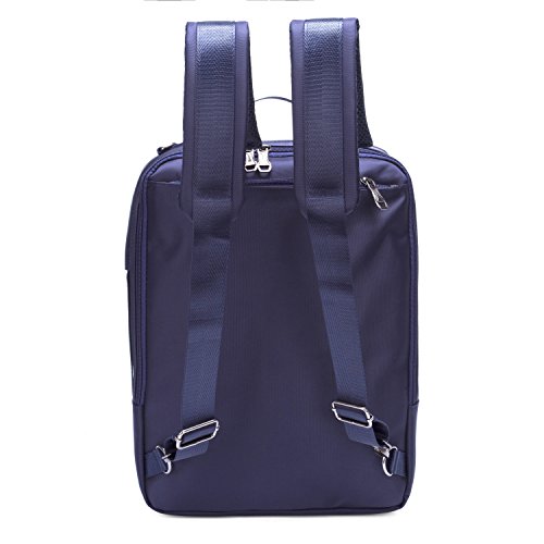 UBaymax 15.6 inch 3-in-1 Hybrid Laptop Backpack Messenger Shoulder Bag,Nylon & Leather Multi-function Convertible Waterproof Bag For Business School Travel