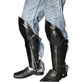 ARTIZANSTORE Knight Crusader Steel Leg Armour | Gothic Medieval Costume | 18 Gauge Steel | Adjustable Straps | Perfect for LARP, Cosplay & Reenactments | Collectible Gift for Enthusiasts