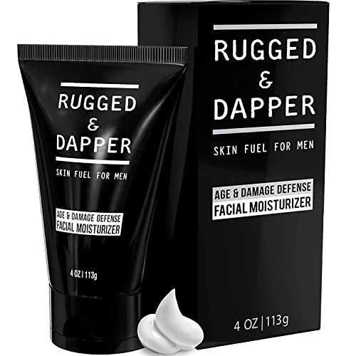 RUGGED & DAPPER Unscented Men's Face Moisturizer Premium AntiAging