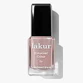 LONDONTOWN lakur Nail Polish - Chip-Resistant, Non-Toxic, Conditions & Hydrates Nails | Shimmery Holographic Neutral Pink, Champagne in Bed, .40 fl oz