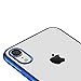 DTTO Case for iPhone XR, [Lightening Series] Clear Stylish Flexible Case with Metal Luster Edge for Apple iPhone XR 6.1 Inch (2018 Released) - Blue